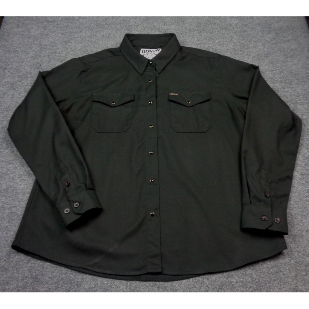 Dixxon Flannel Co. The Outlaw 10 Years Mens 2XL Black Western Pearl Snap Shirt